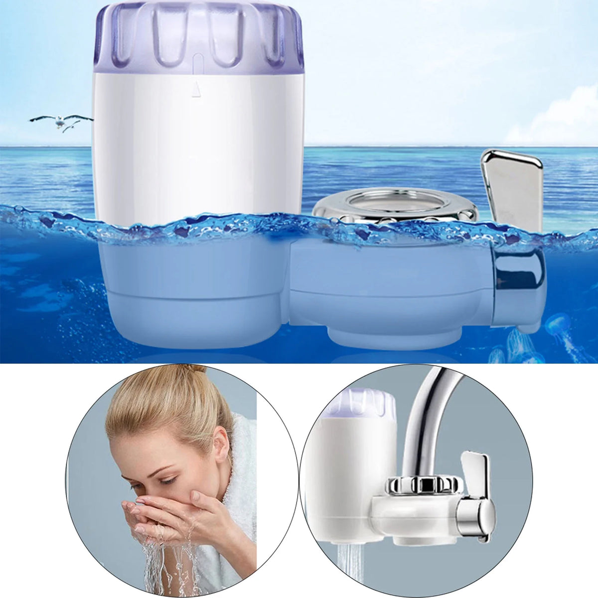 Water Filter for Kitchen Tap Water Pre-Filter Q78770