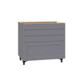4-Drawer Base Cabinet in Gray B162