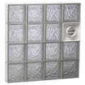 Ice Pattern Frameless Replacement Glass Block Window A124