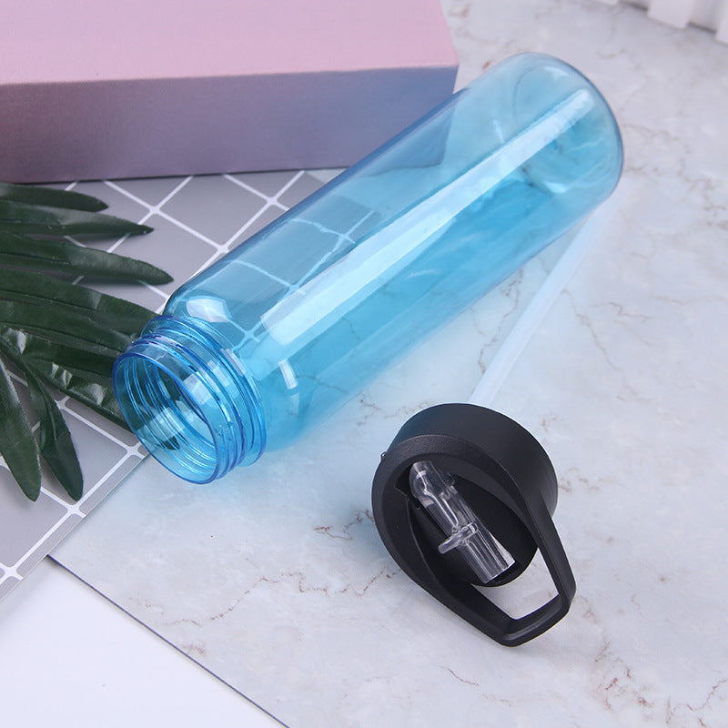 2 Pack Clear 27 oz Plastic Sports Bottle H2201