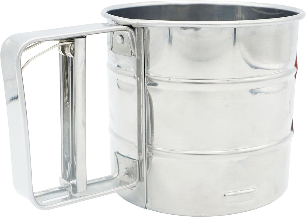 Stainless Steel Rotary Hand Crank Flour Sifter L47849