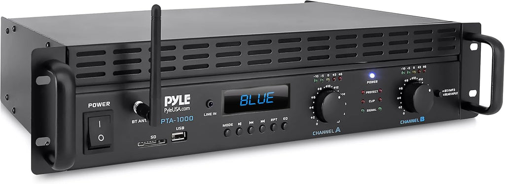 1000 Watt 2-Channel Bluetooth Power Amplifier A21580