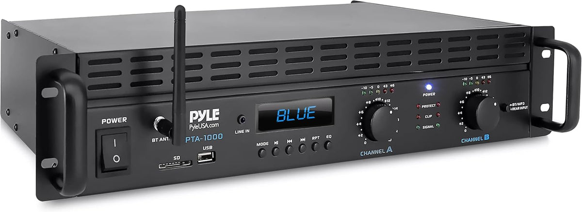 1000 Watt 2-Channel Bluetooth Power Amplifier A21580