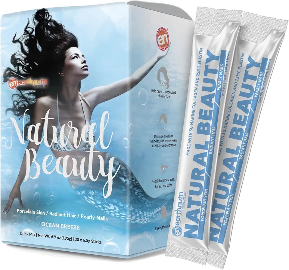 Marine Collagen Peptides Powder Supplement 5000mg 30 Sticks Pack W6914