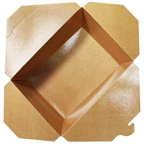Kraft Fold-To-Go Boxes, 110 oz, Case of 160 U4982