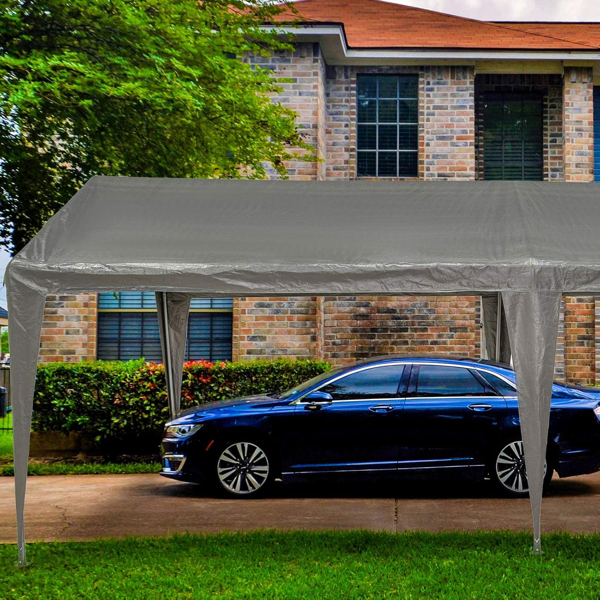 10x20 Ft Heavy Duty Portable Carport Canopy L71330