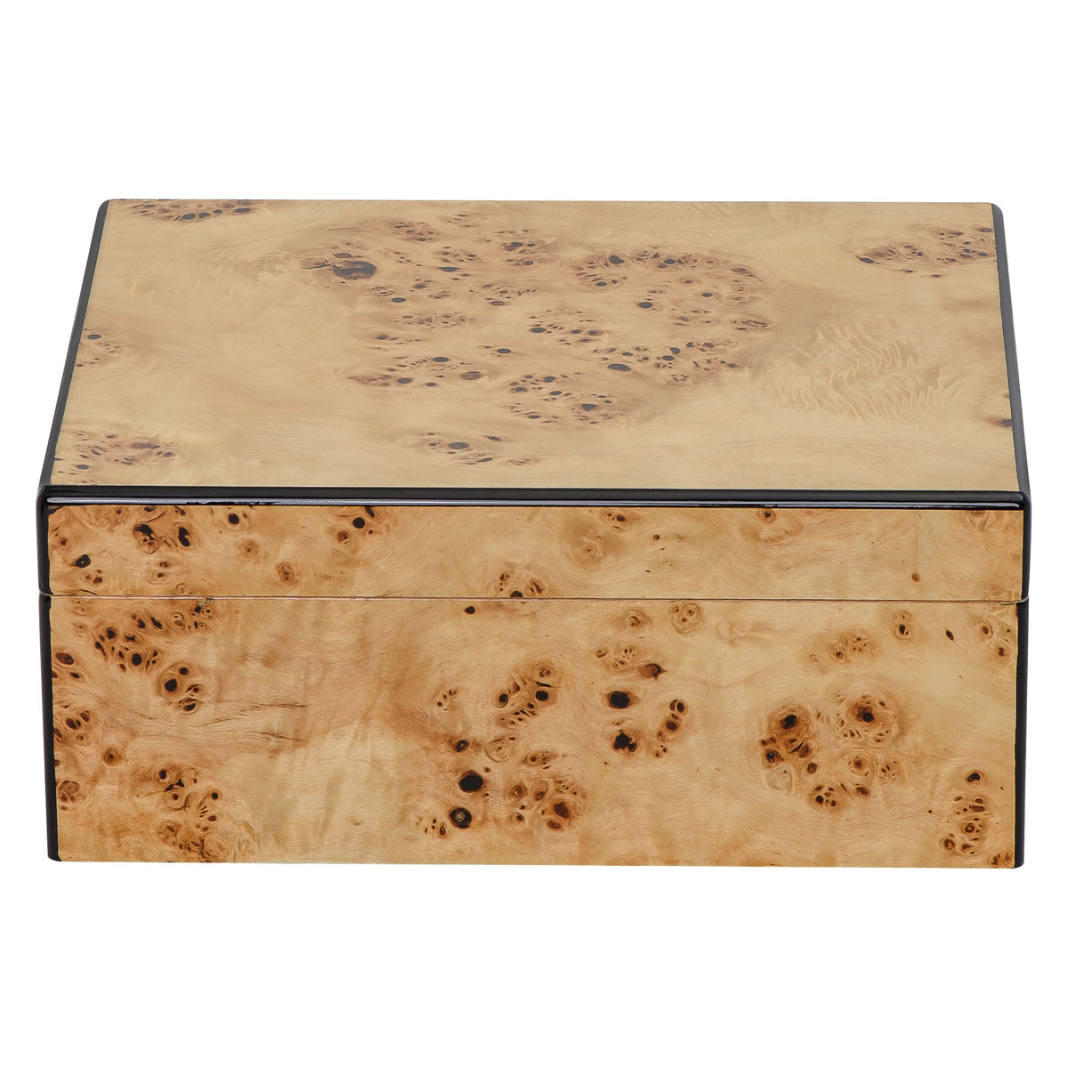 Desktop Cigar Humidor with Hygrometer and Humidifier, Spanish Cedar Lined U8789