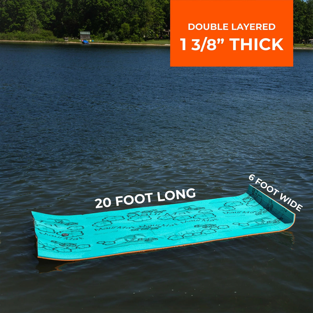 20 Ft Floating Foam Water Mat and Storage Bag T105940