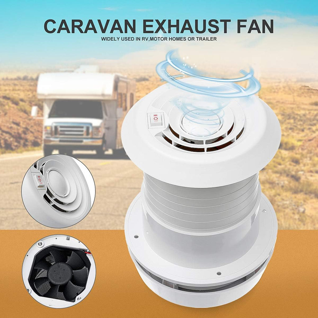 12V RV Roof Vent Exhaust Cooling Fan C421833