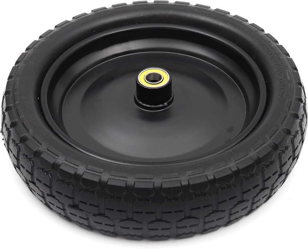 13'' Solid Polyurethane Flat-Free Tire and Wheel Assemblies 2-Pack L2812