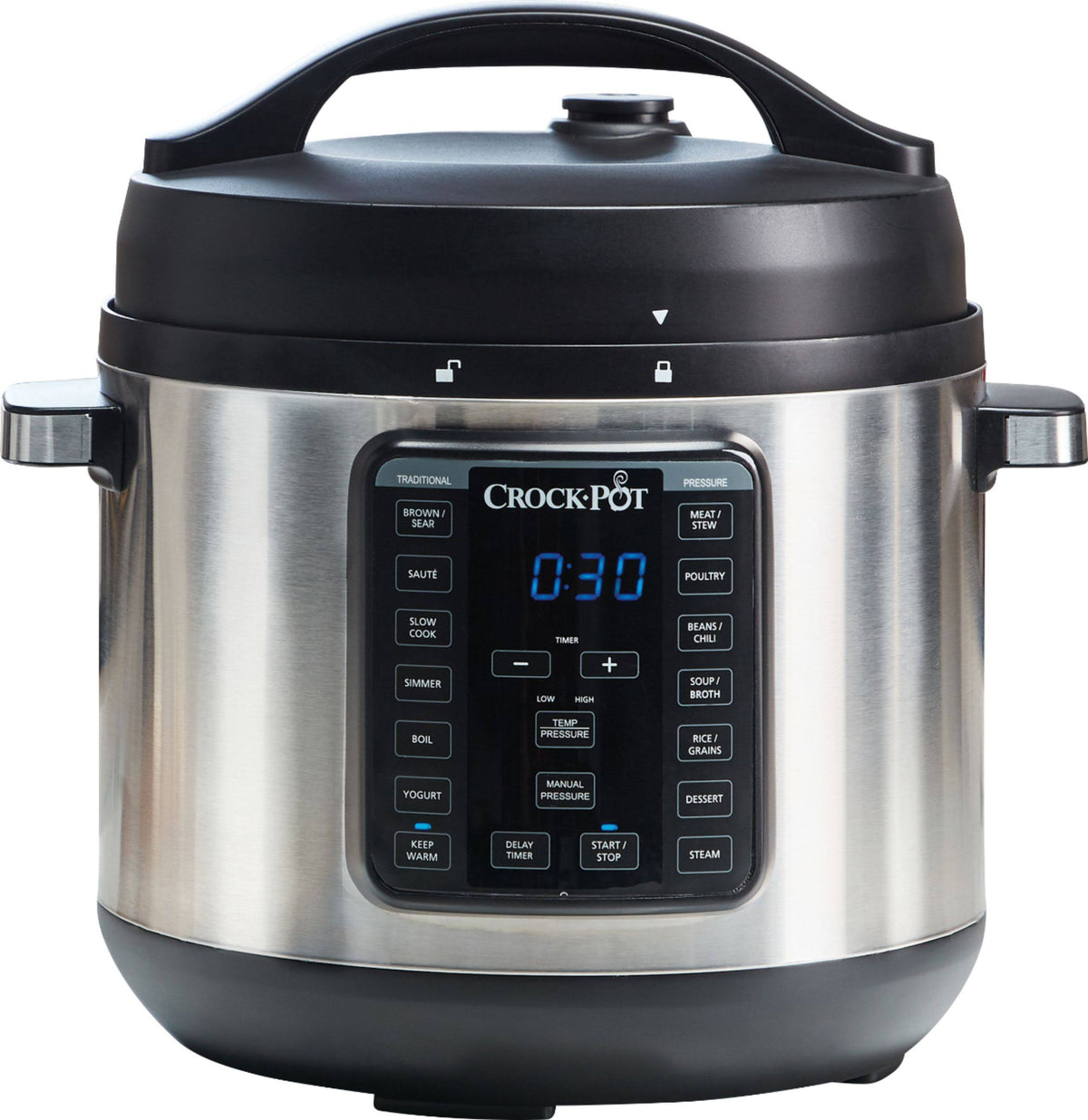 8 qt Black Stainless Steel Multi-Cooker W80663