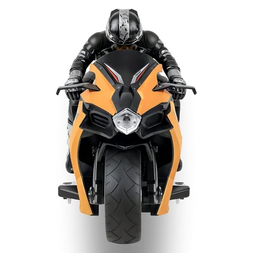 2.4G RC Stunt Motorcycle with Riding Figure 1:10 Scale Green T969346