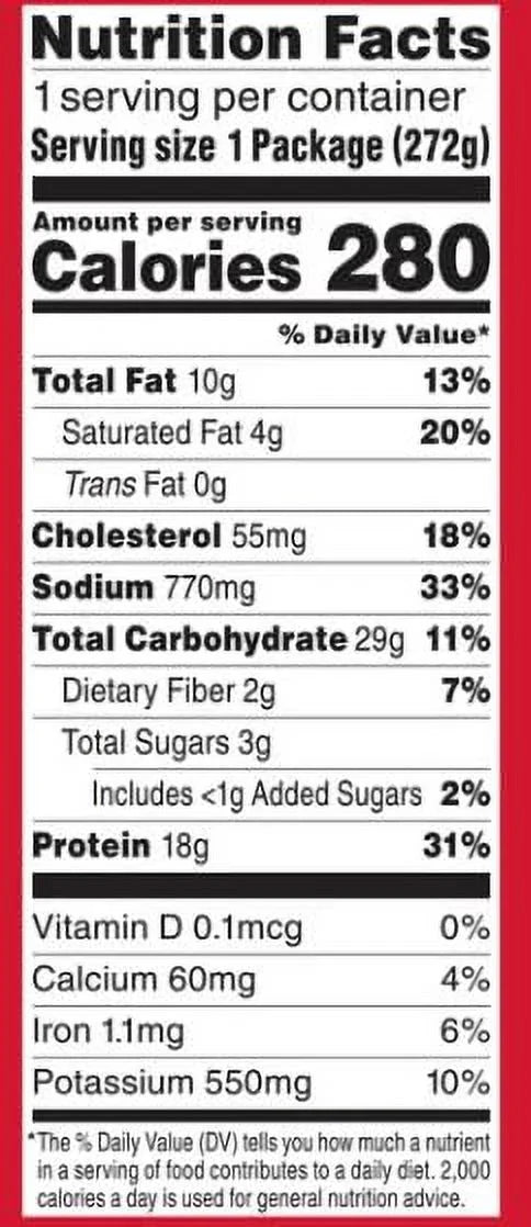 9.625 oz Frozen Turkey Meal, Pack of 8 P255