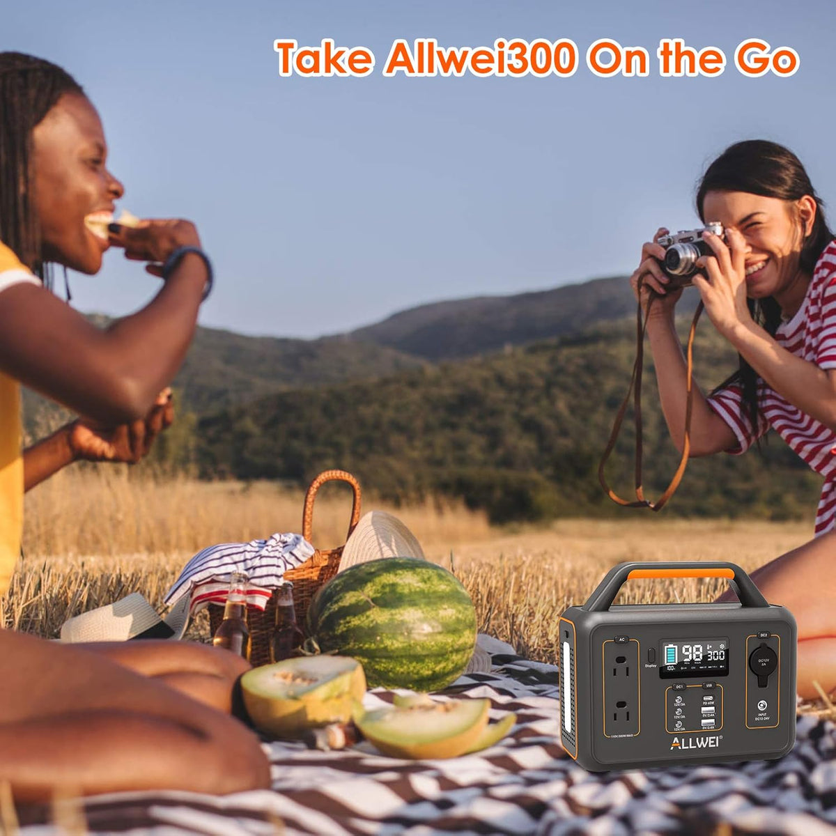 280Wh Portable Power Station with USB-C PD60W Q895