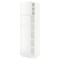 White High Cabinet with Shelves and 2 Doors A2412