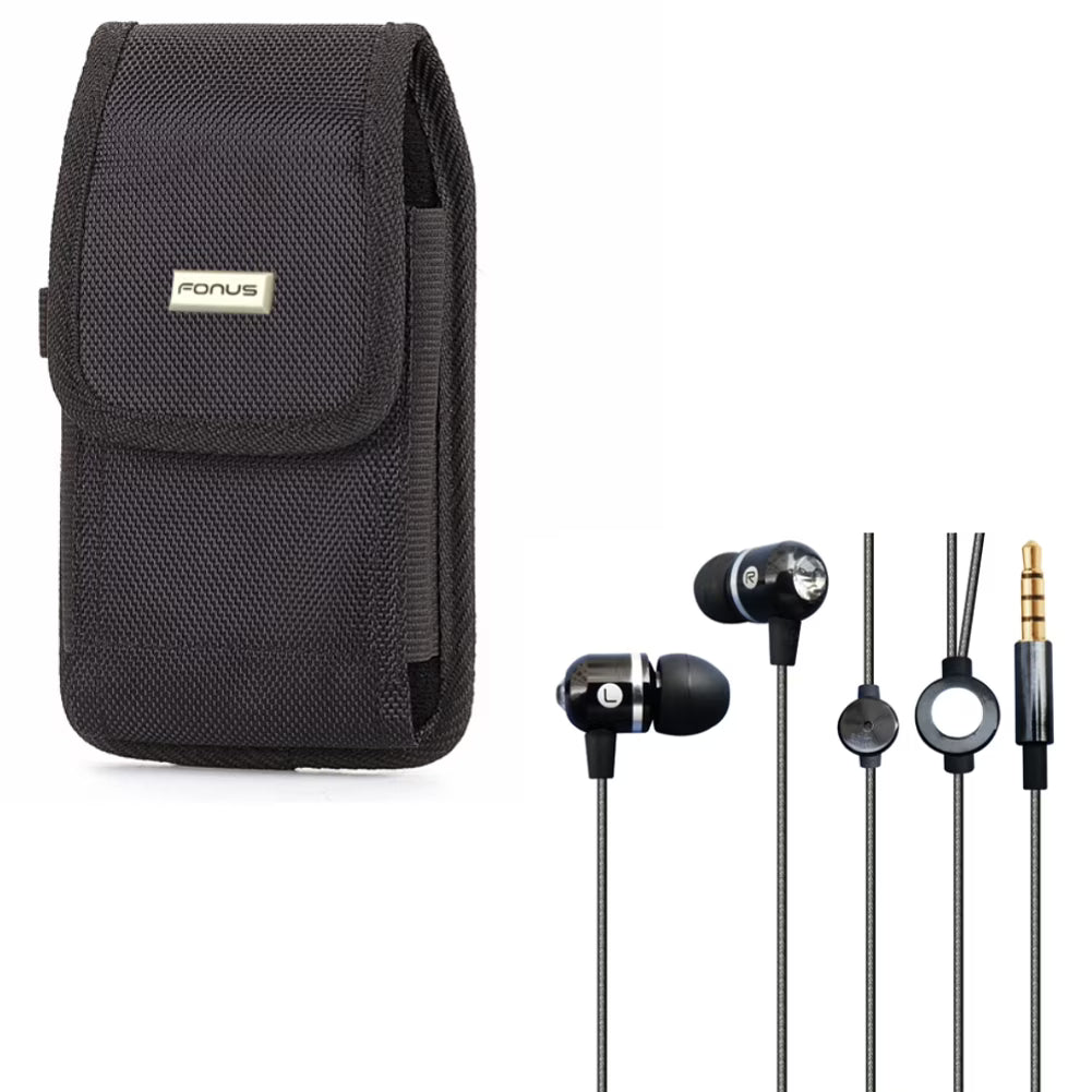 Rugged Case Earbuds Hands-free Earphones with Mic K79668