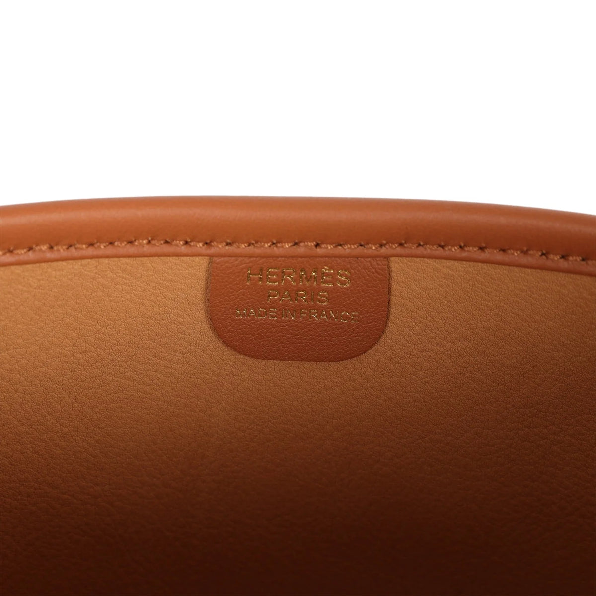 Gold Leather Crossbody Bag I18781