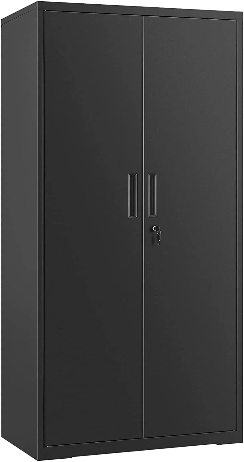 Metal Storage Cabinet with Doors and Shelves I559