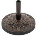 18in Round Heavy-Duty Steel Patio Umbrella Base Stand B943
