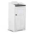 White Rectangular Trash Box F287