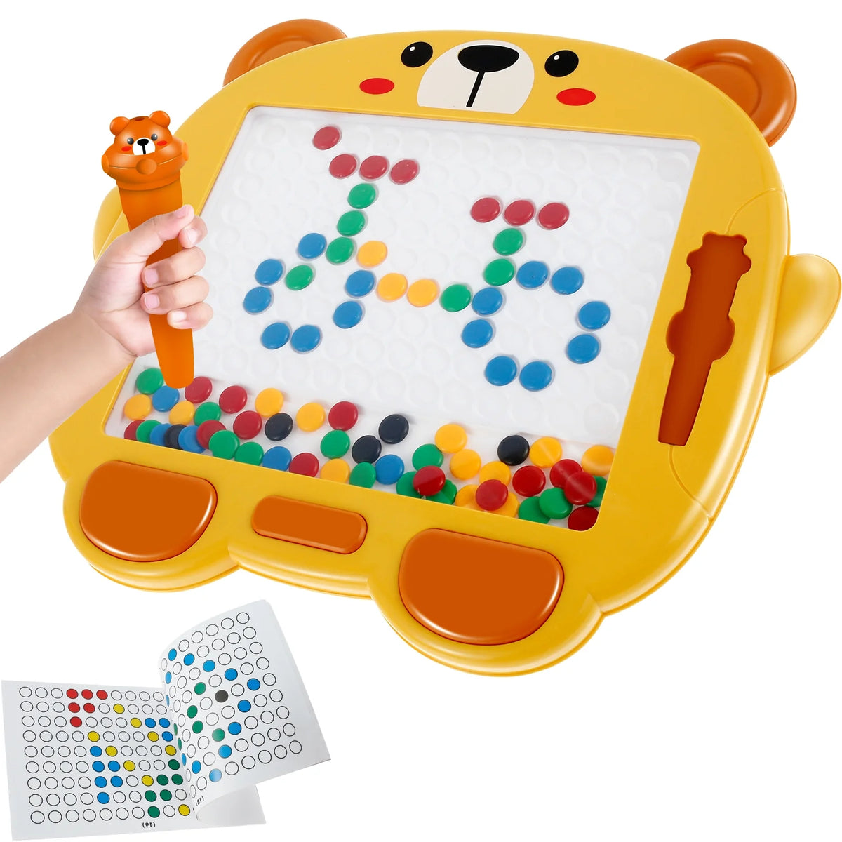 Colorful Magnetic Drawing Board with Magnetic Pen and Cards Q695