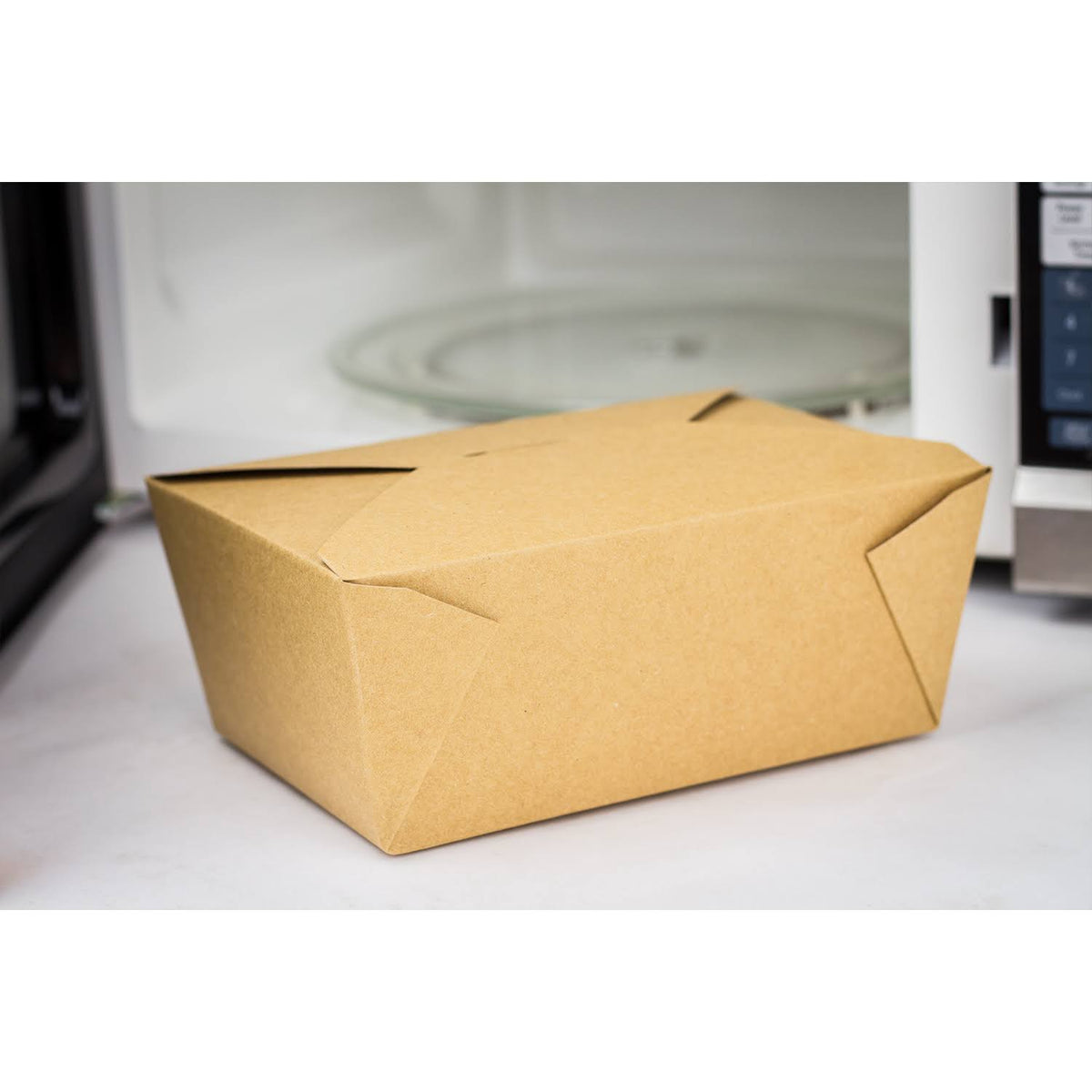 Kraft Fold-To-Go Boxes, 110 oz, Case of 160 U4982
