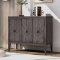 3 Door Accent Cabinet Gray J1092