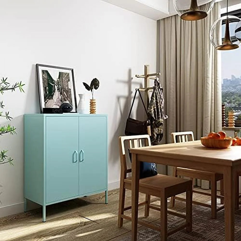 Metal Cabinet Locker with Hanging Rod and Adjustable Shelves R231