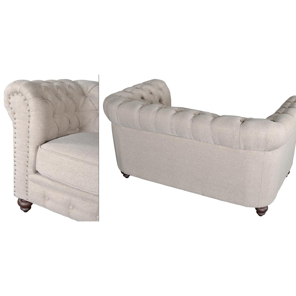 Dark Linen Loveseat Y239374