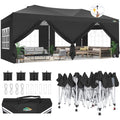 10x20 Pop Up Canopy Tent with 6 Sidewalls White O30620