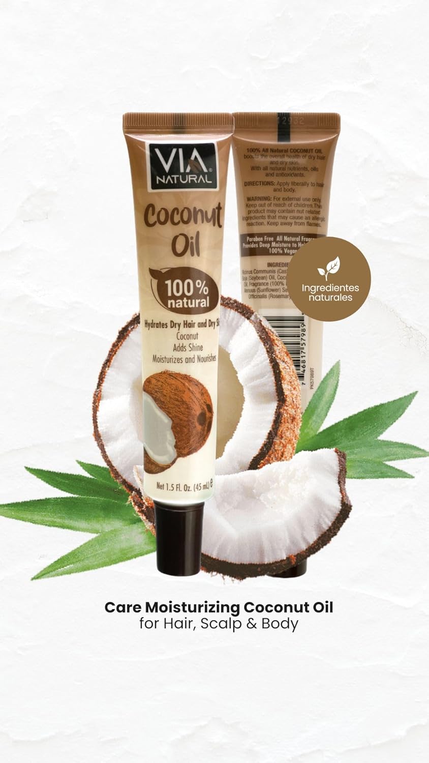 100% Natural Coconut Oil 1.5 Fl Oz Y357474
