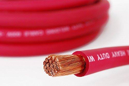 100 ft 2 Gauge Copper Wire Red G910923