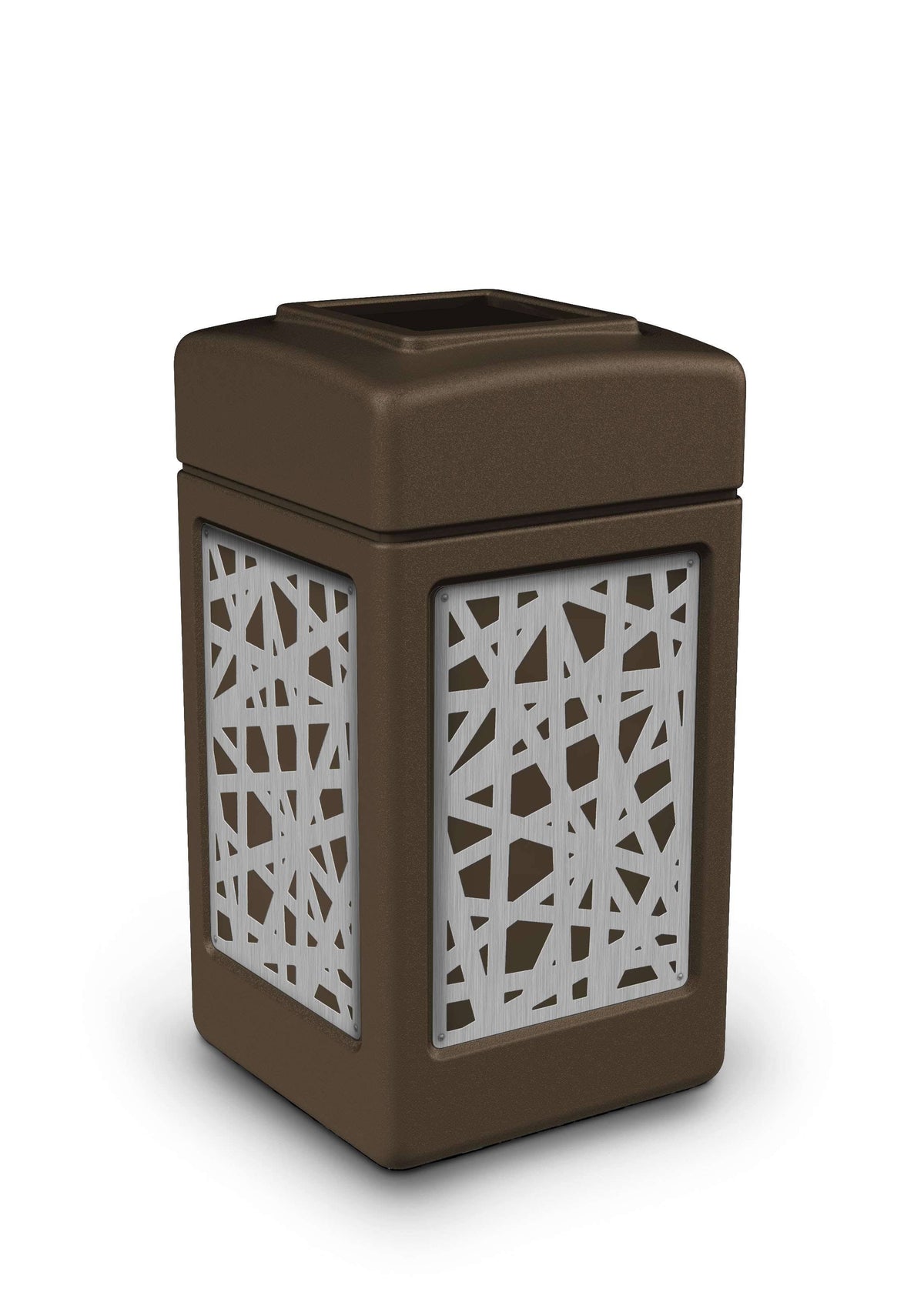 42 Gallon Brown Trash Can B847610