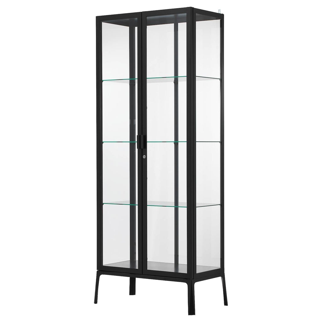 Anthracite Glass-Door Cabinet E64084
