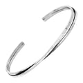 Hammered Double Row Cuff Bracelet in Sterling Silver A13631