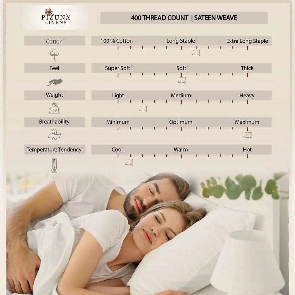 6Pc Rio Red 400 Thread Count Cotton Sateen Bed Sheets Set King R45276