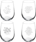 Set Of 4 Stemless Wine Glass M4280