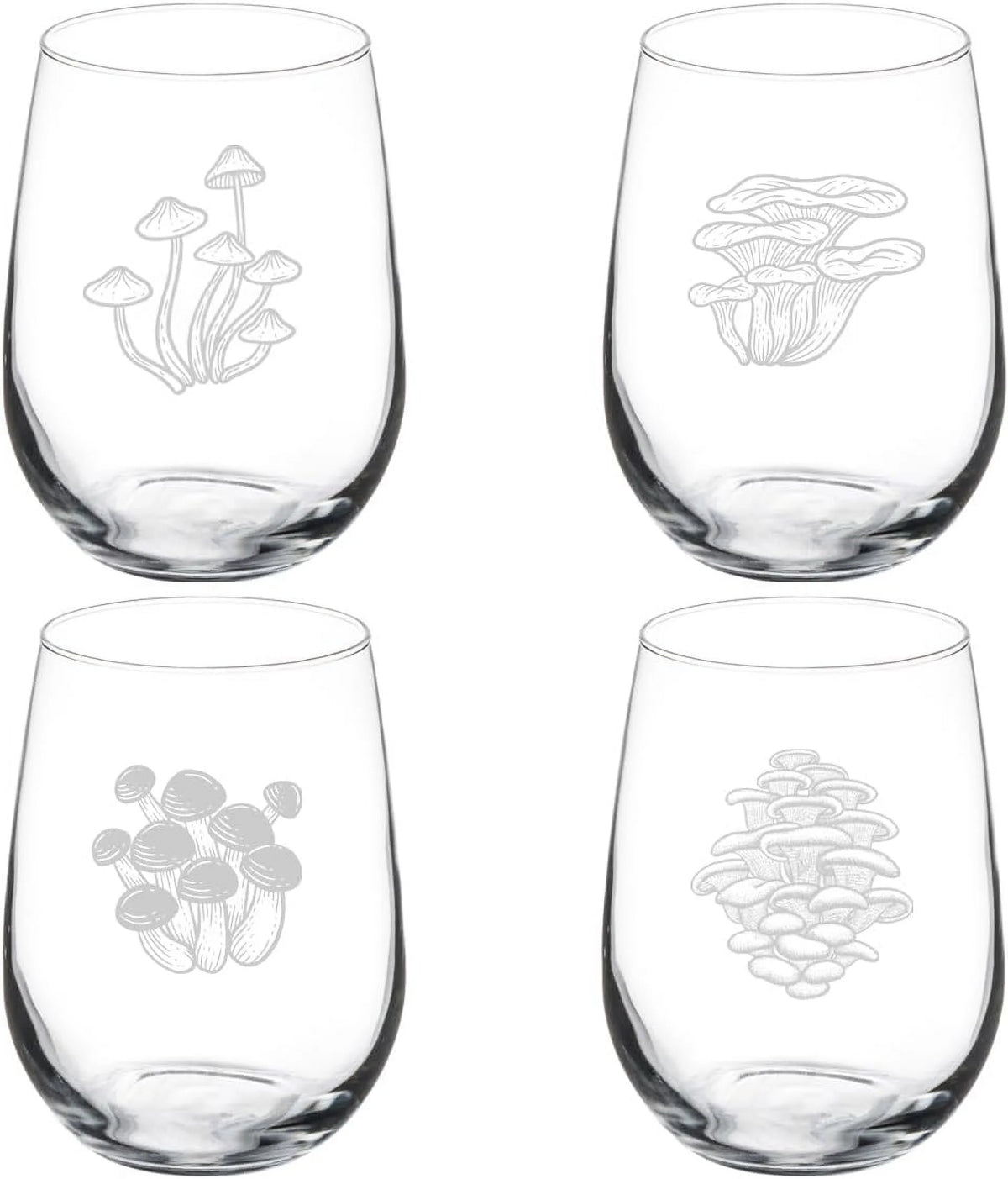 Set Of 4 Stemless Wine Glass M4280