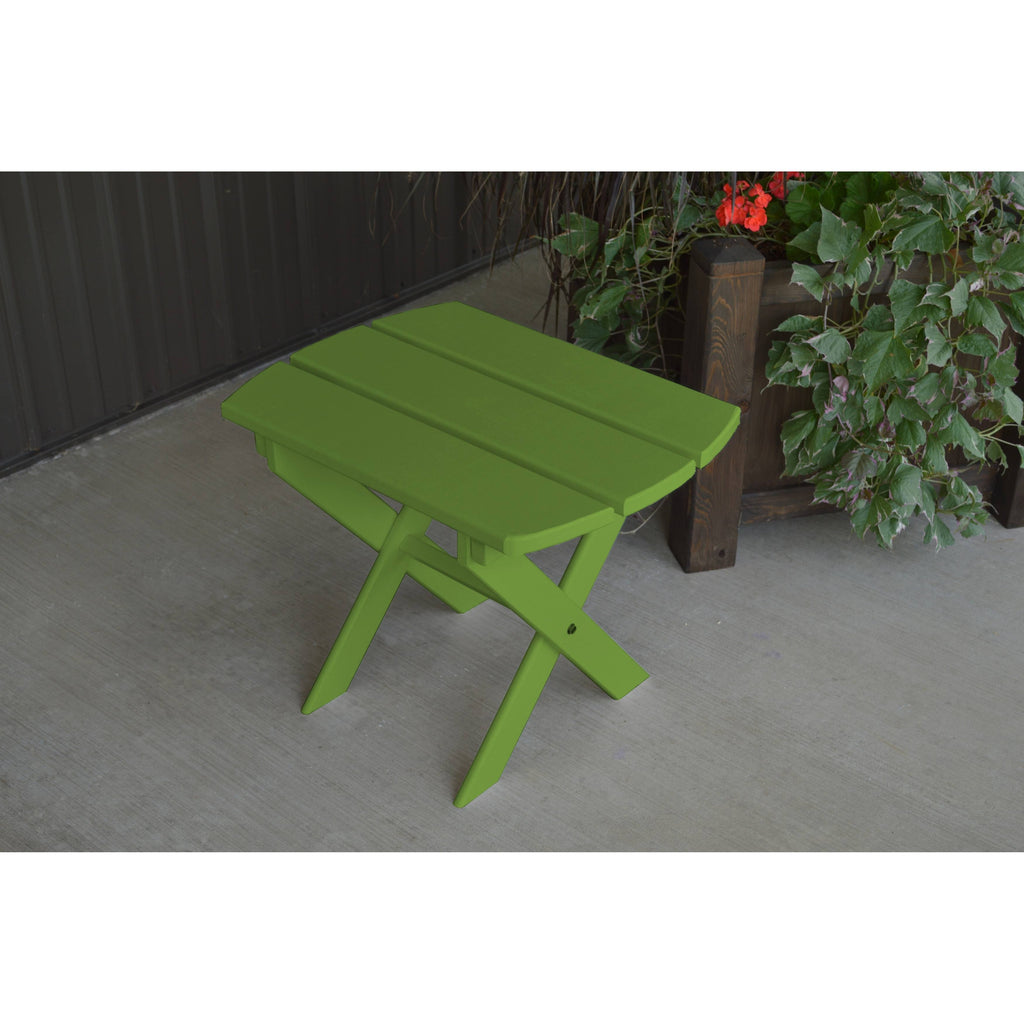 Lime Green Folding Oval End Table F26891