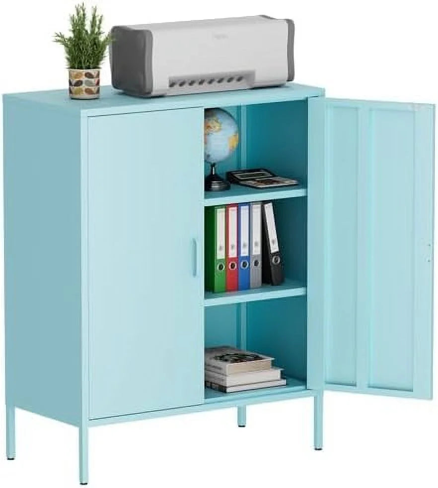 Metal Cabinet Locker with Hanging Rod and Adjustable Shelves R231