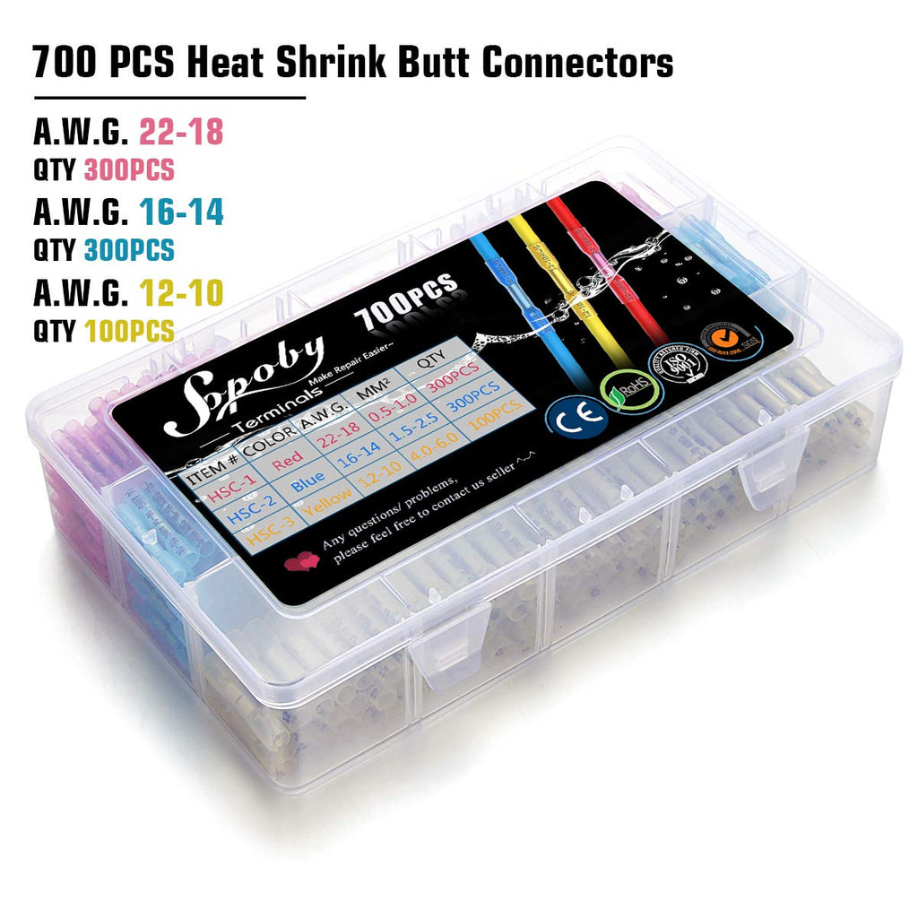 700 PCS Waterproof Copper Wire Connectors N5672