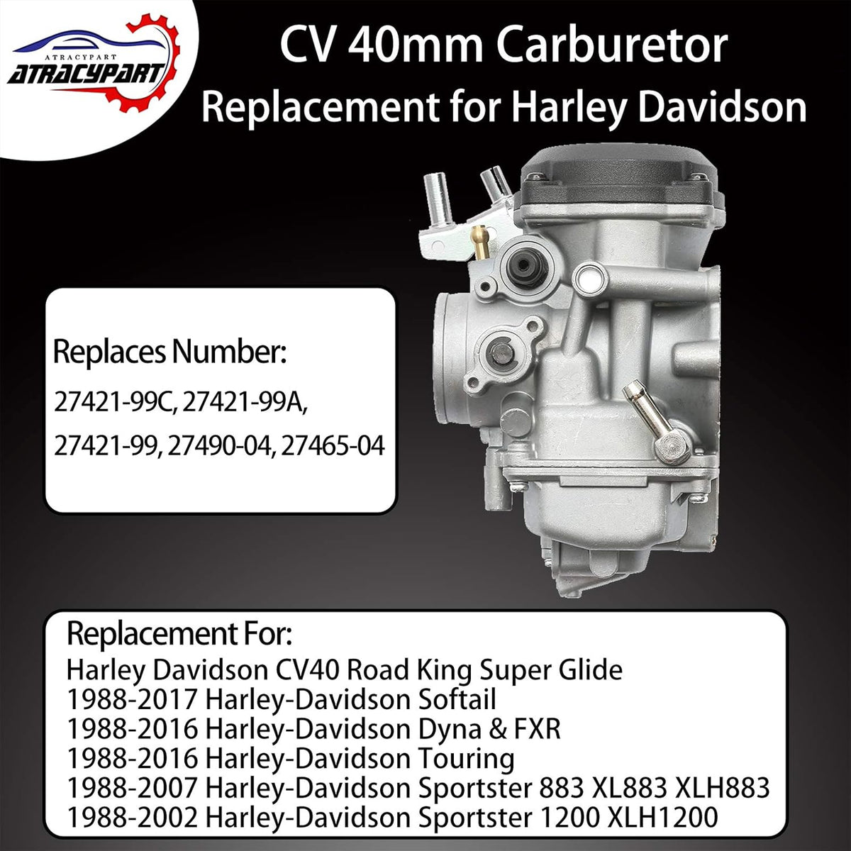CV40 Carburetor for Harley Davidson Twin Cam I693
