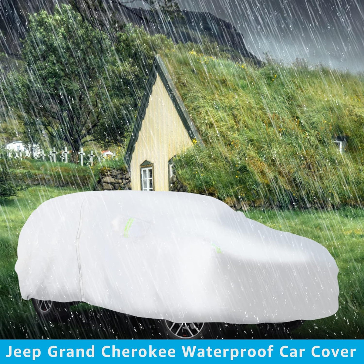 Waterproof Car Cover with Zipper F20180