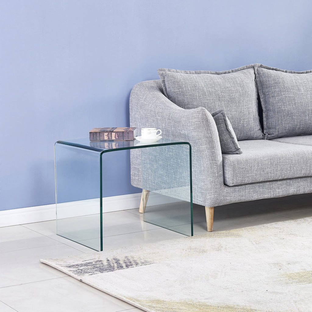 Clear Glass Side & End Table R13402