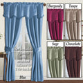 Black Out Drapery Set with Valance A160981