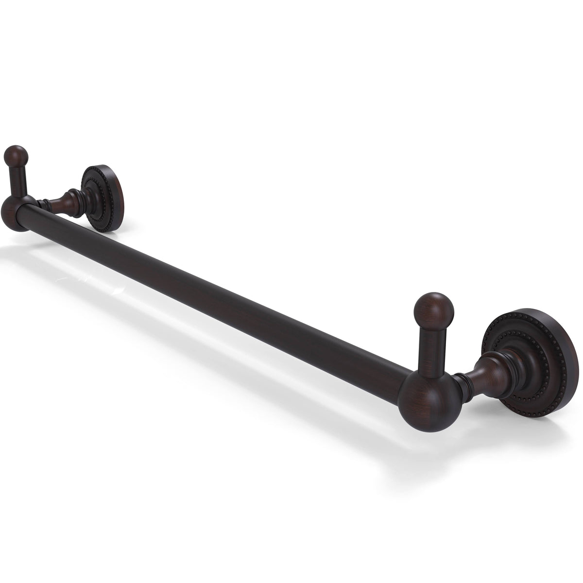 24 inch Towel Bar with Integrated Hooks - Satin Nickel E900