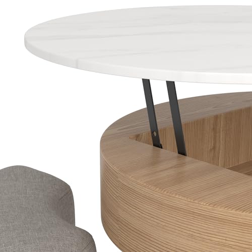 3 in 1 Lift Top Nesting Coffee Table with Storage T6194