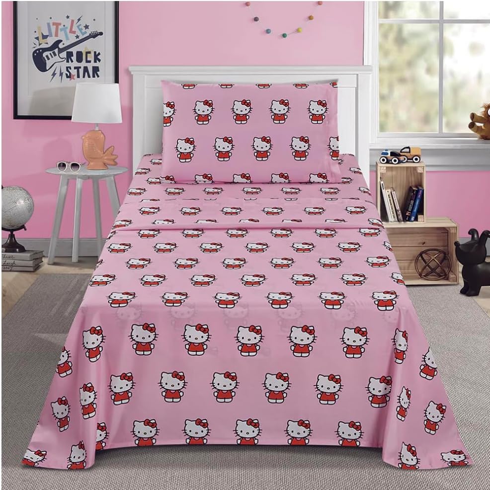 Twin Size Sheet Set 3 Pieces Pink J4485