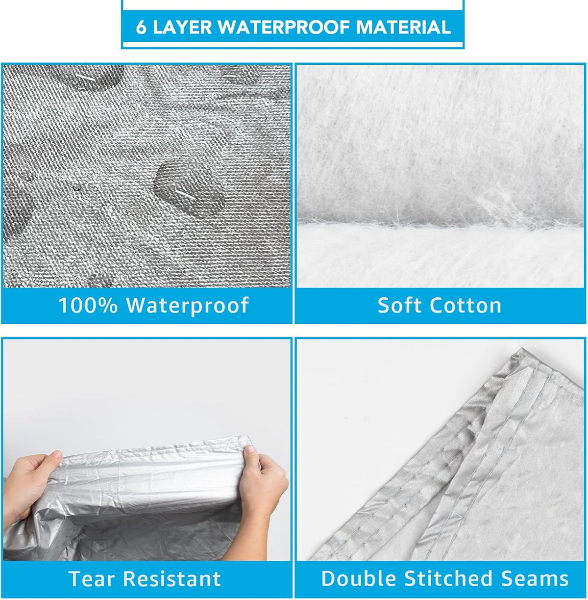 Waterproof Car Cover with Zipper F20180