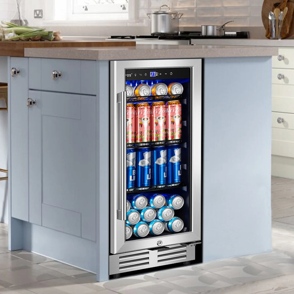15 inch 130 Can Beverage Refrigerator with French Door B5930